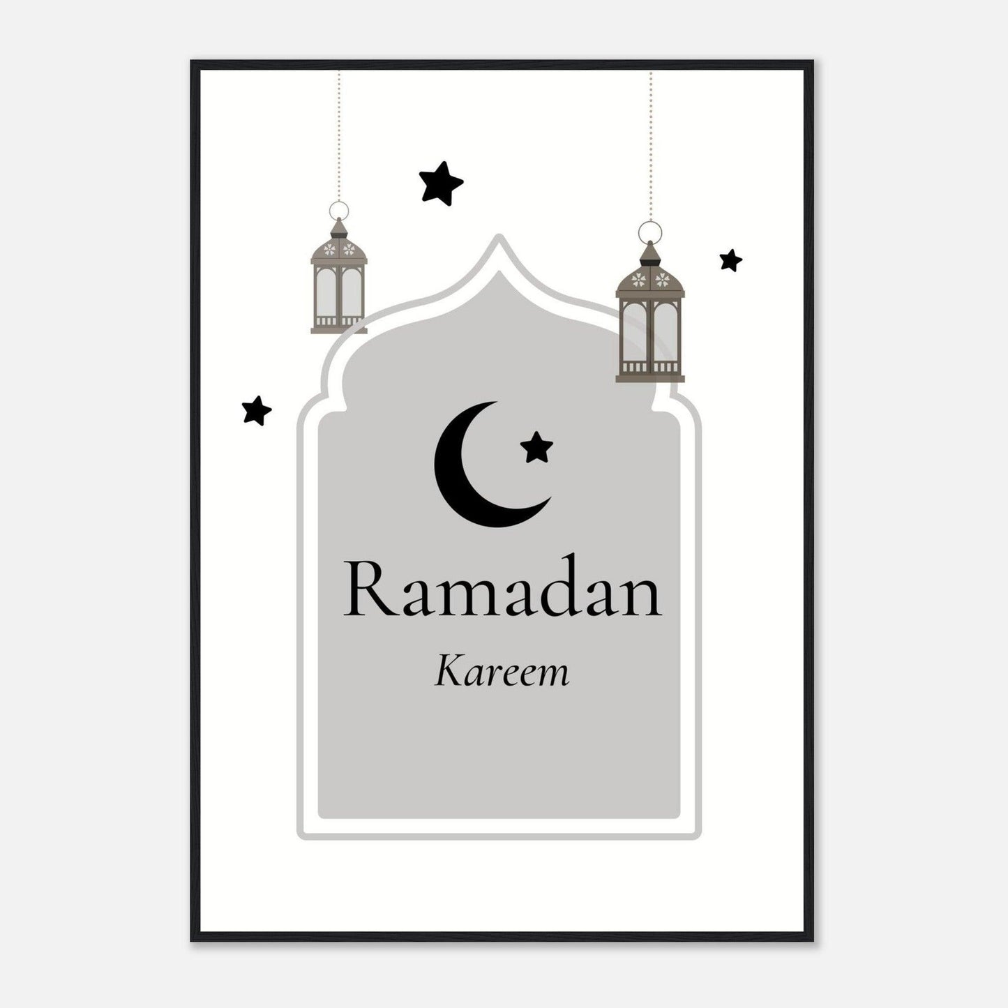 Ramadan Islamic Poster in White