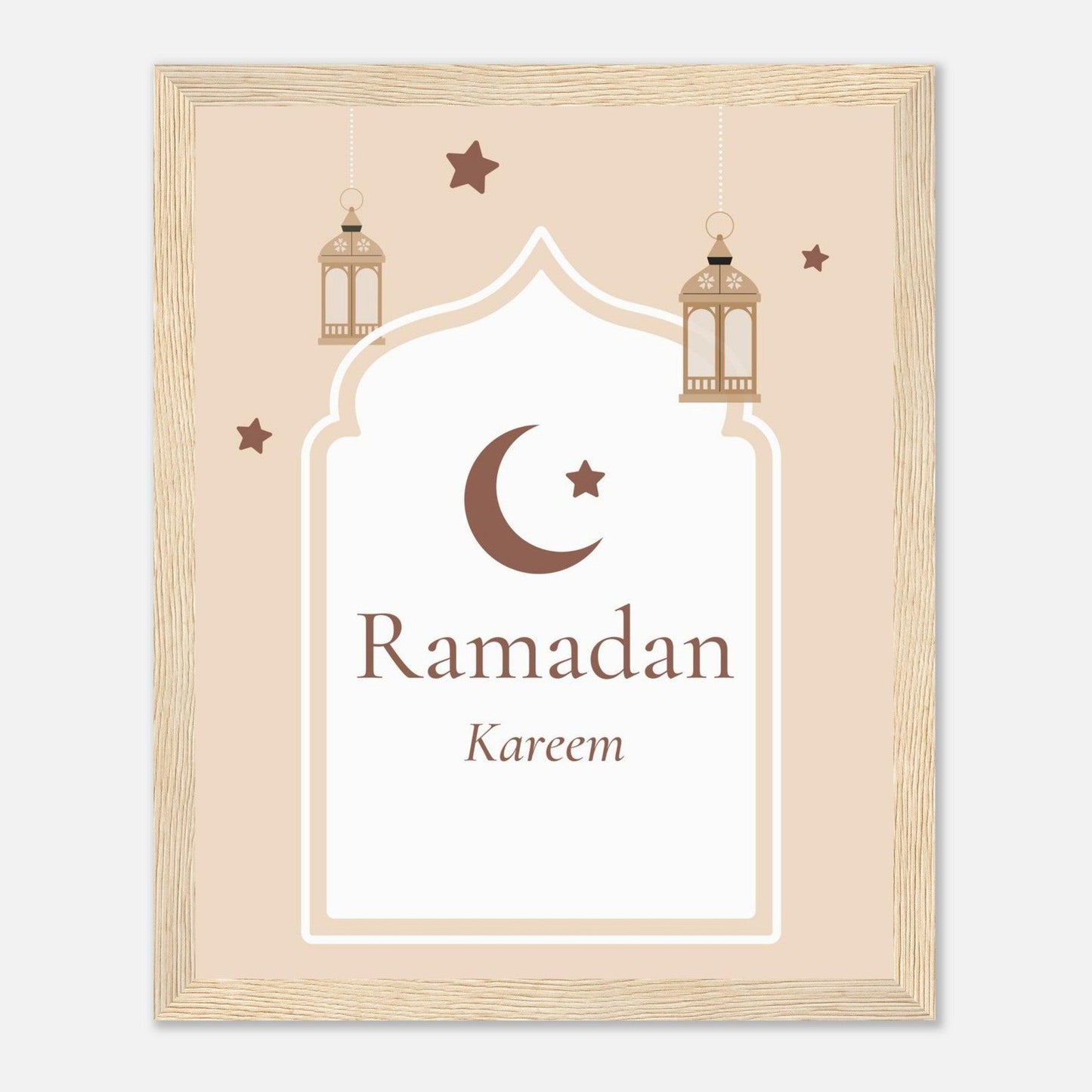 Ramadan Islamic Poster in Beige