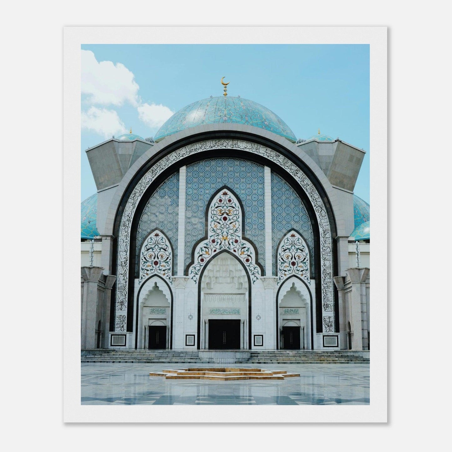 Mosque Islamic Poster Masjid Wilayah