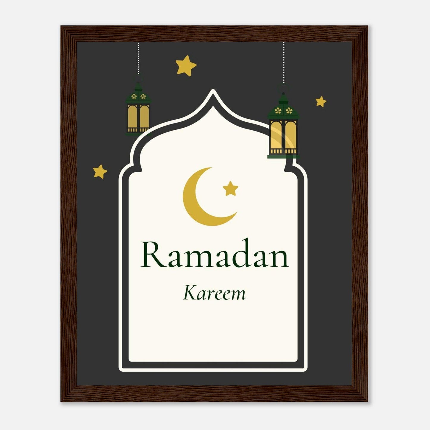 Ramadan Islamic Poster in Black