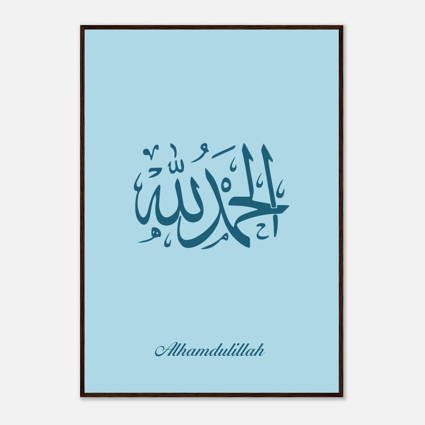 Alhamdulillah Islamic Poster For Kids in Blue