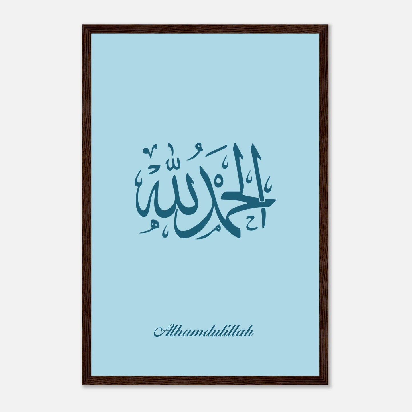 Alhamdulillah Islamic Poster For Kids in Blue