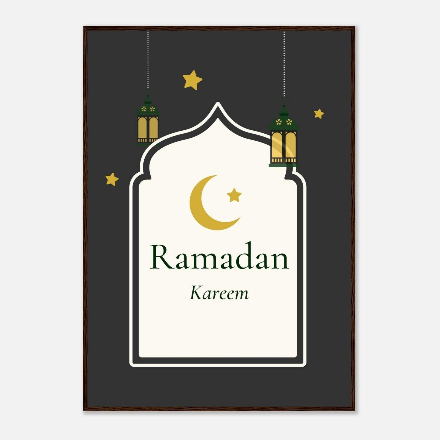 Ramadan Islamic Poster in Black