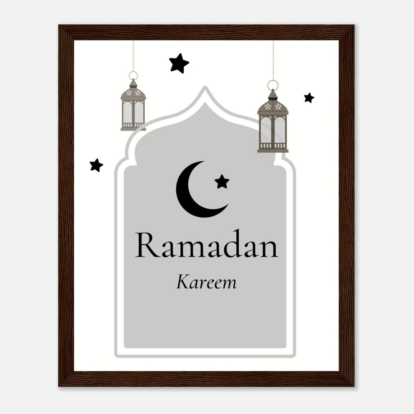 Ramadan Islamic Poster in White