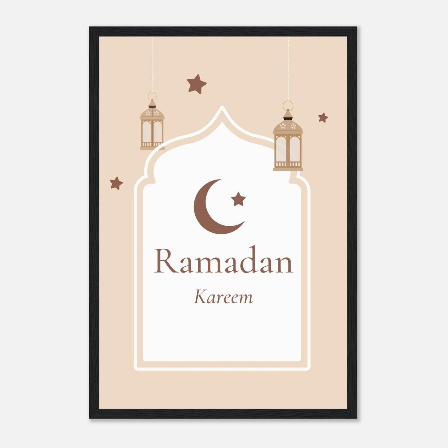 Ramadan Islamic Poster in Beige