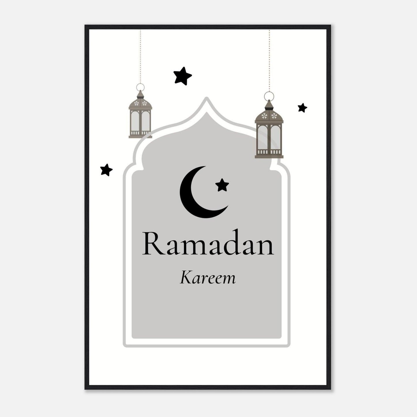 Ramadan Islamic Poster in White