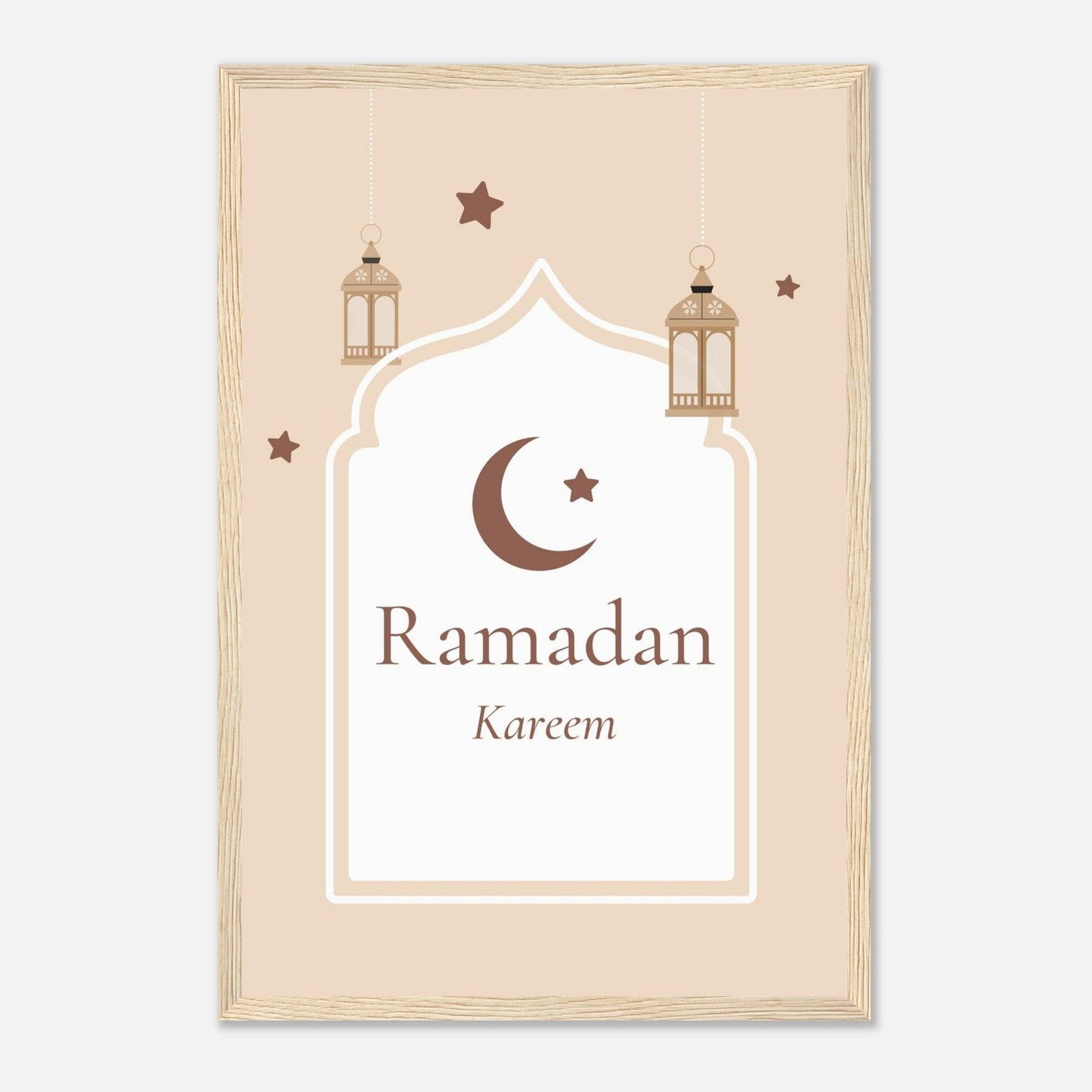 Ramadan Islamic Poster in Beige