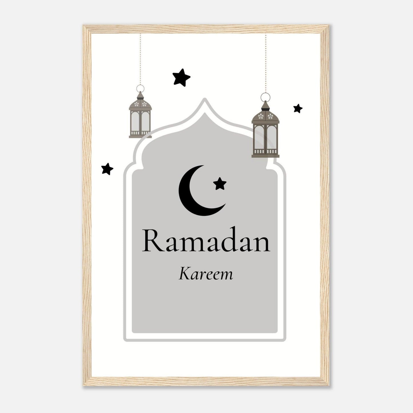 Ramadan Islamic Poster in White