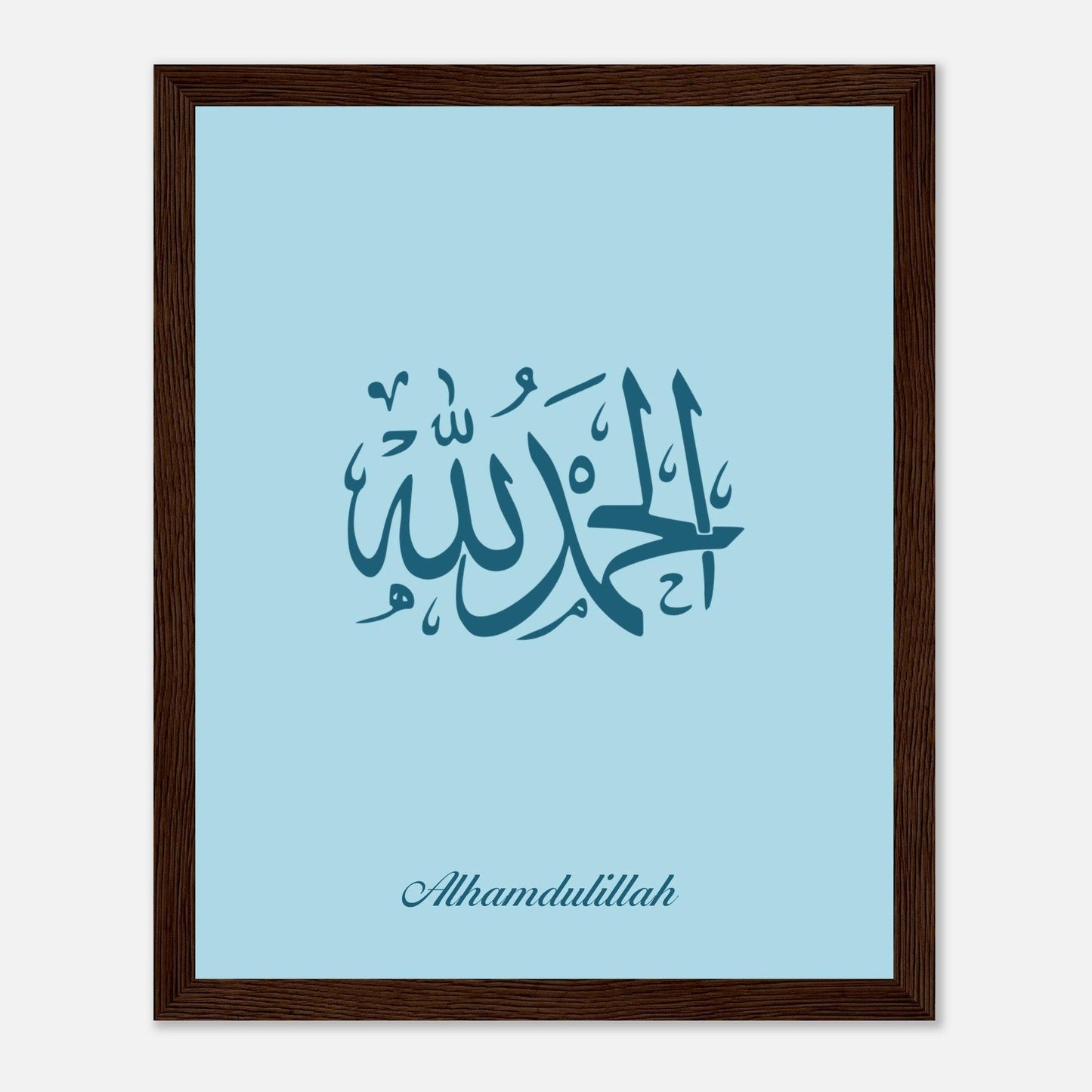 Alhamdulillah Islamic Poster For Kids in Blue