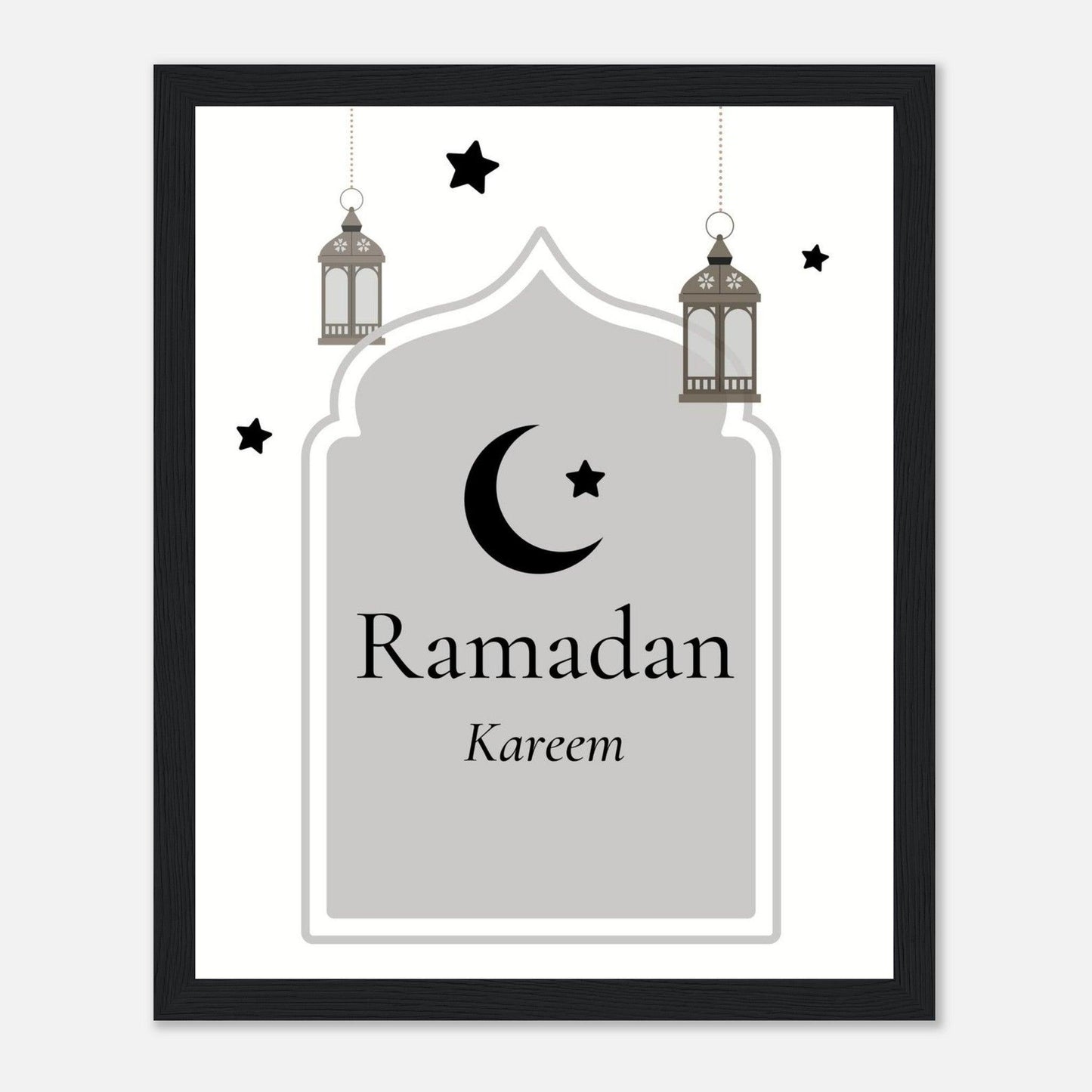 Ramadan Islamic Poster in White