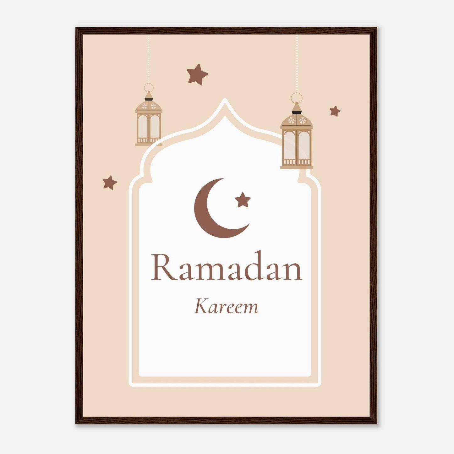 Ramadan Islamic Poster in Beige