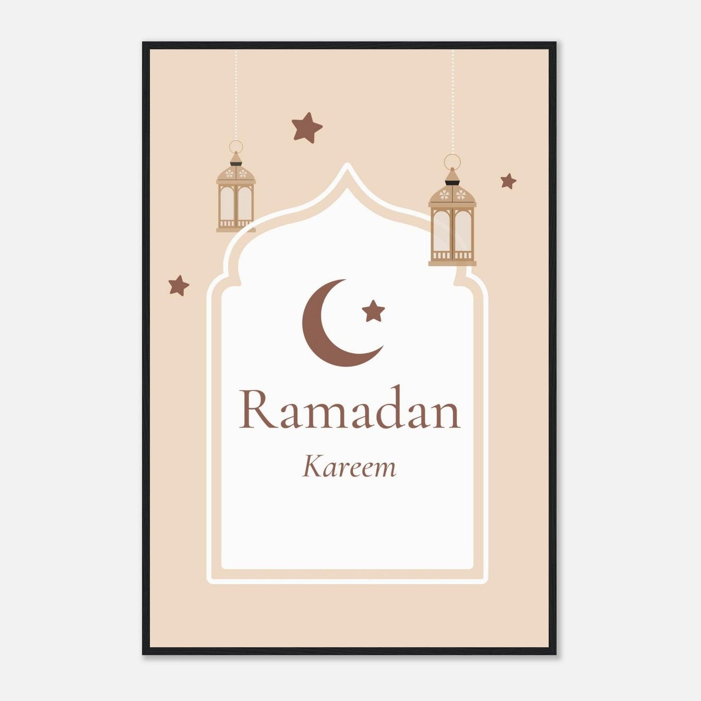 Ramadan Islamic Poster in Beige