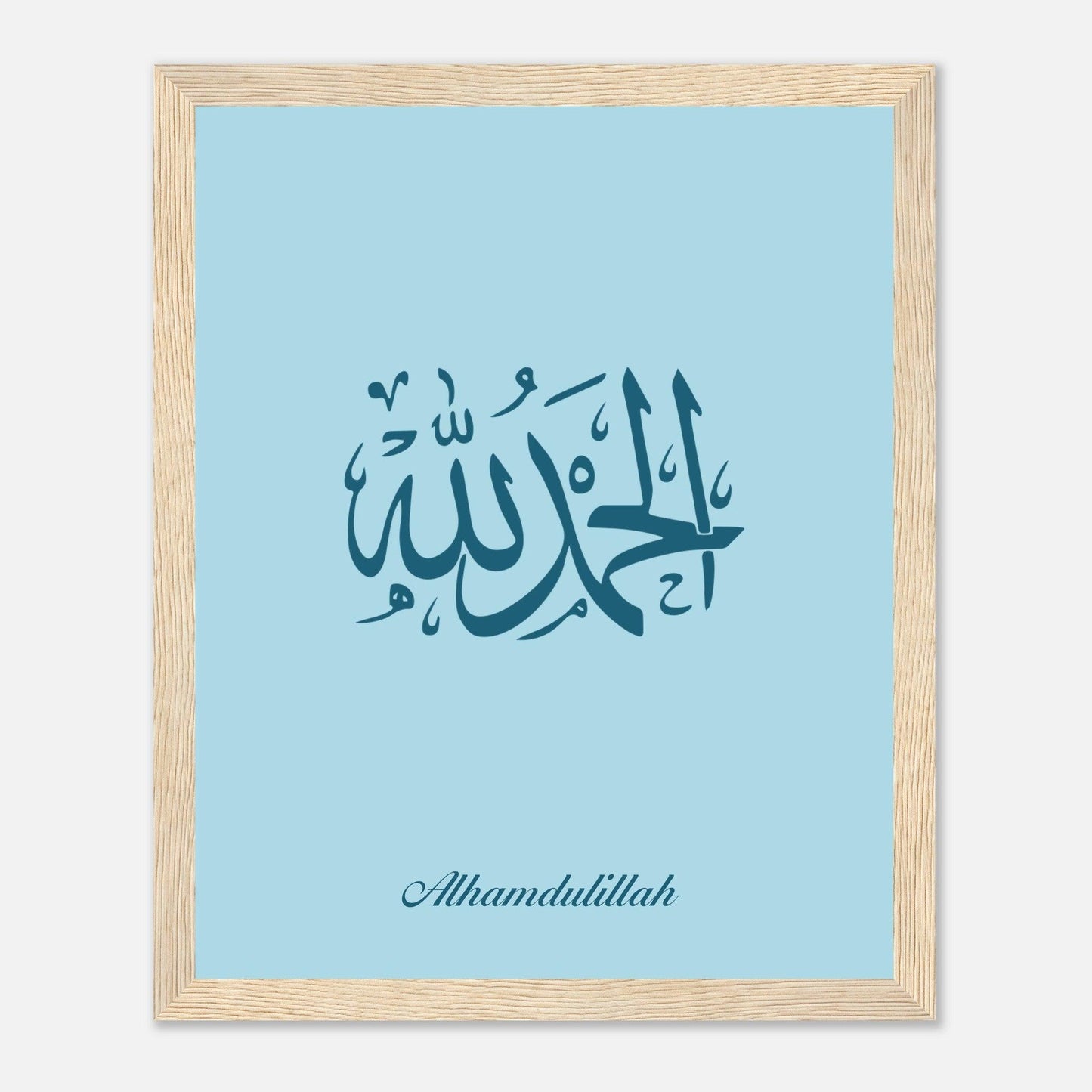 Alhamdulillah Islamic Poster For Kids in Blue