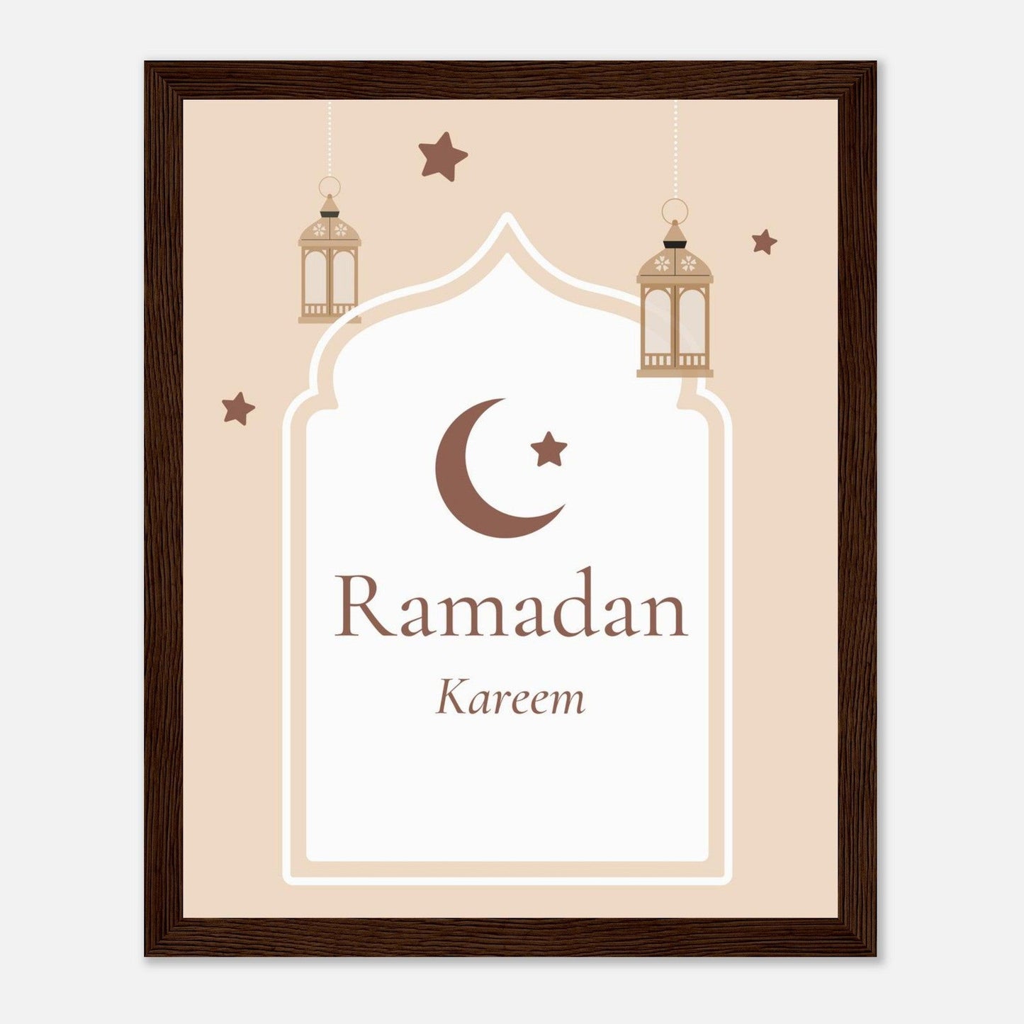 Ramadan Islamic Poster in Beige