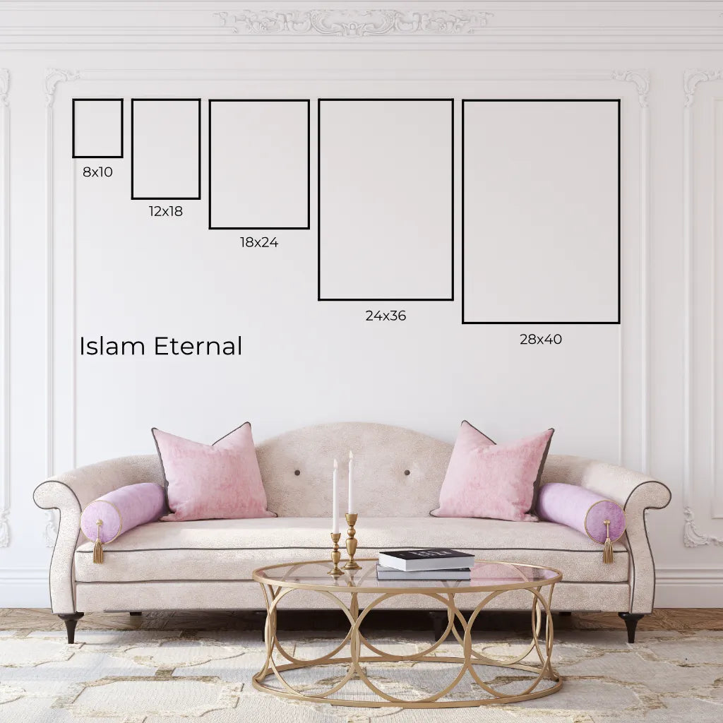 Bismillah Islamic Calligraphy Poster For Kids - Luxury Wall Art