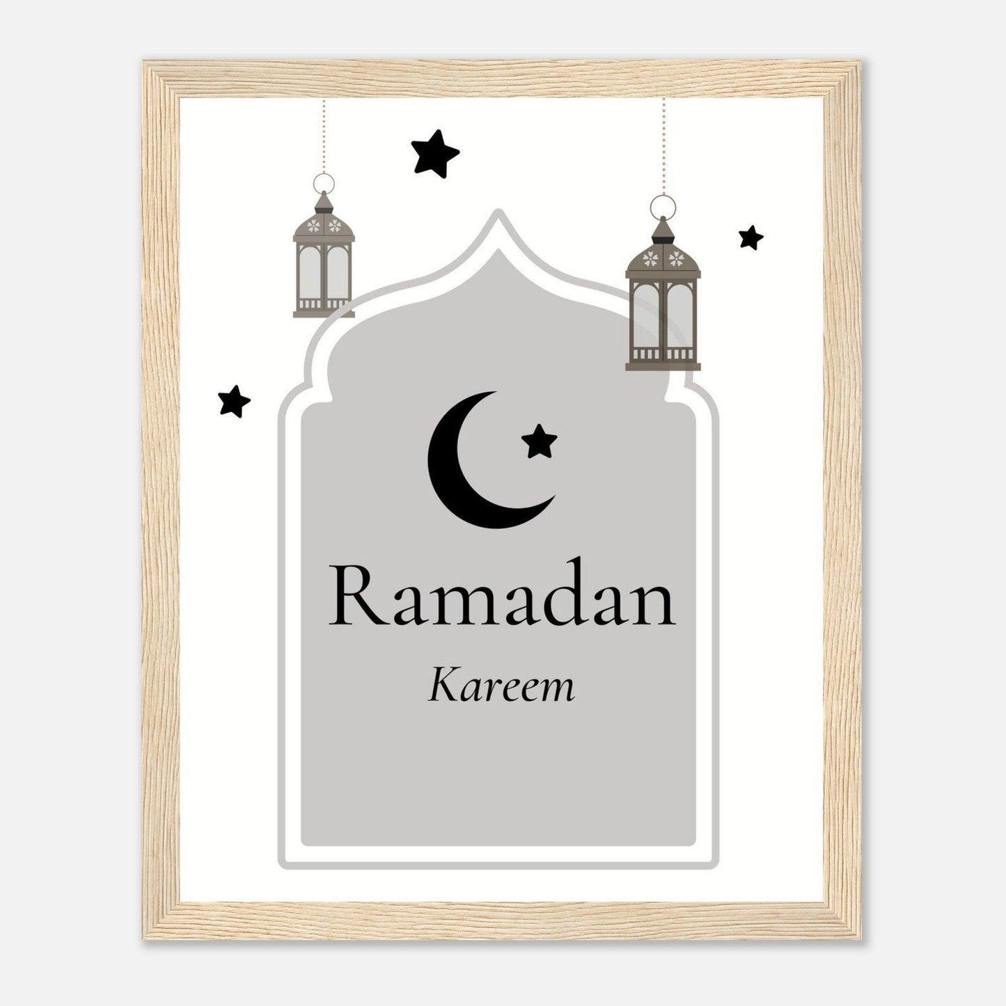 Ramadan Islamic Poster in White