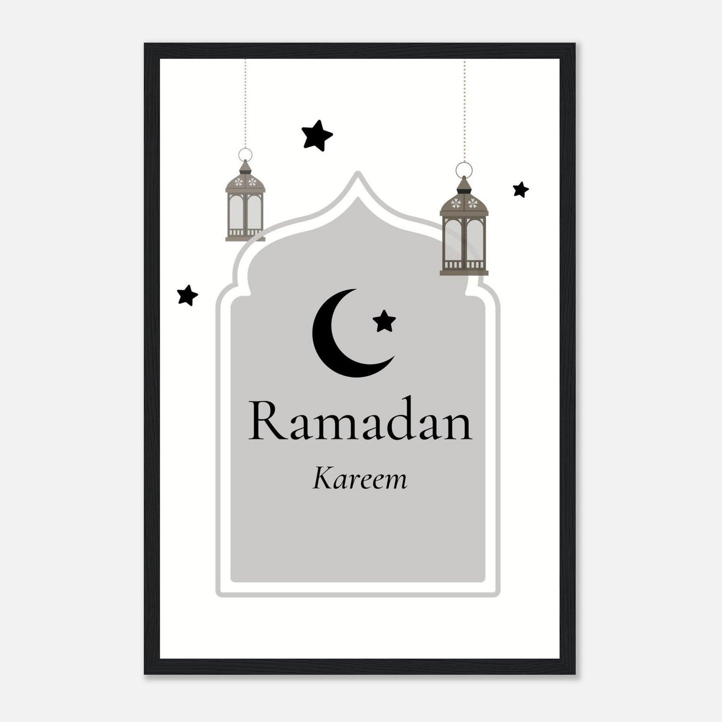 Ramadan Islamic Poster in White