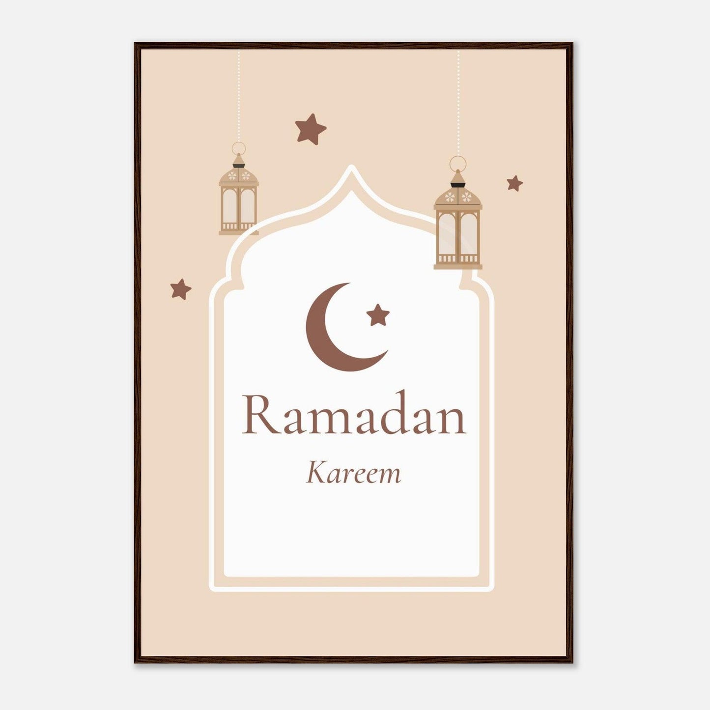 Ramadan Islamic Poster in Beige