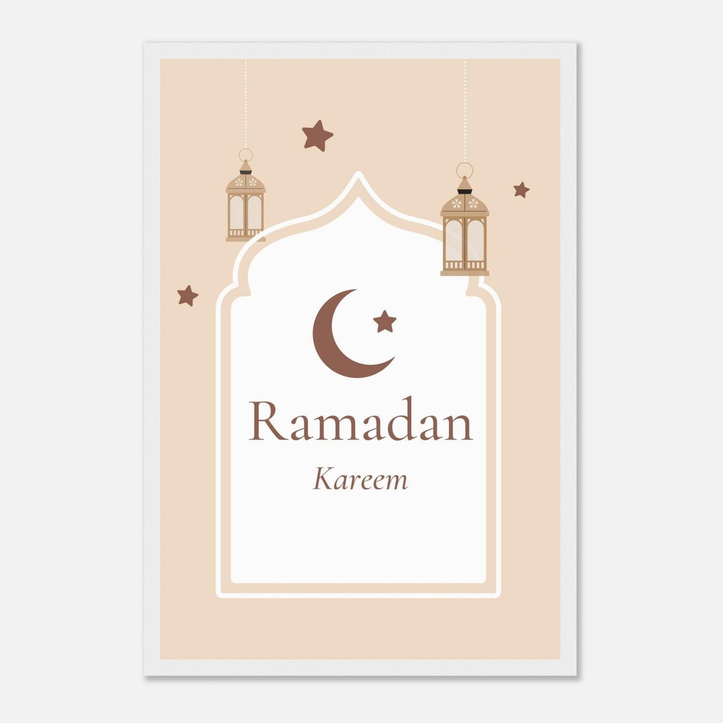 Ramadan Islamic Poster in Beige