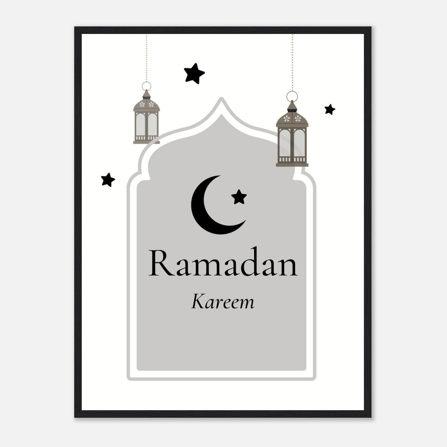 Ramadan Islamic Poster in White