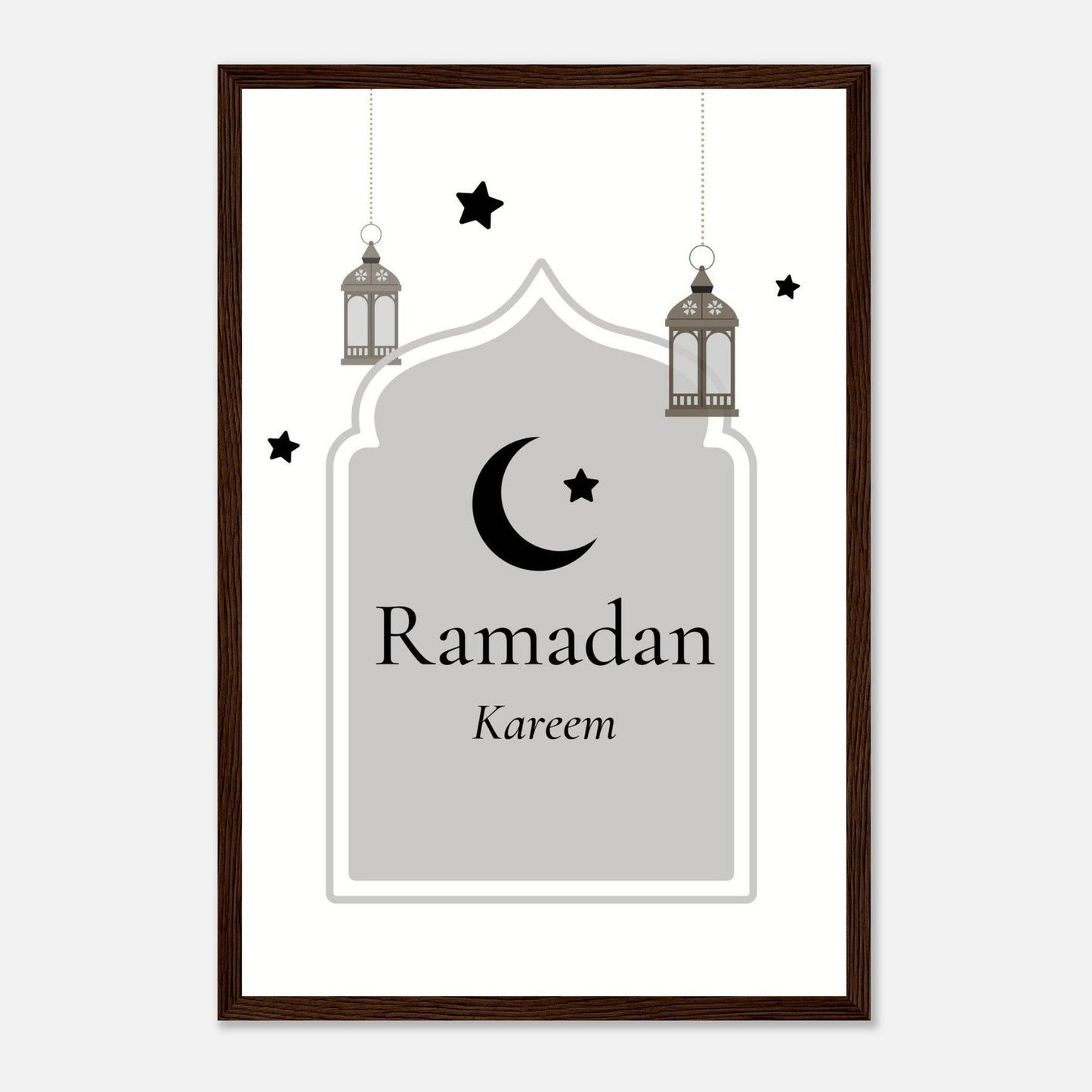 Ramadan Islamic Poster in White