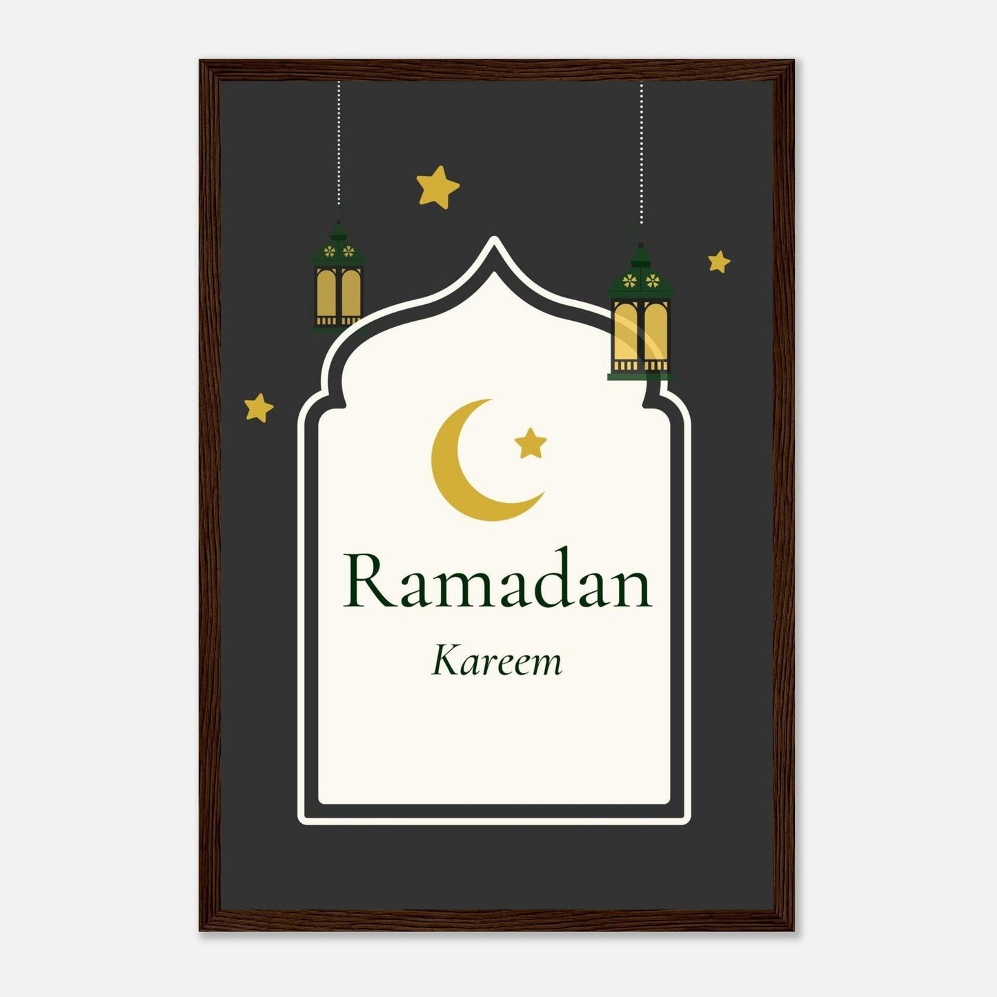 Ramadan Islamic Poster in Black