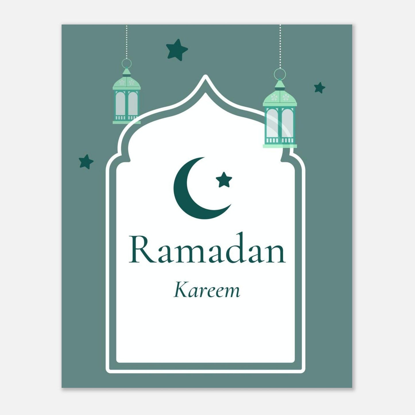 Ramadan Islamic Poster in Green