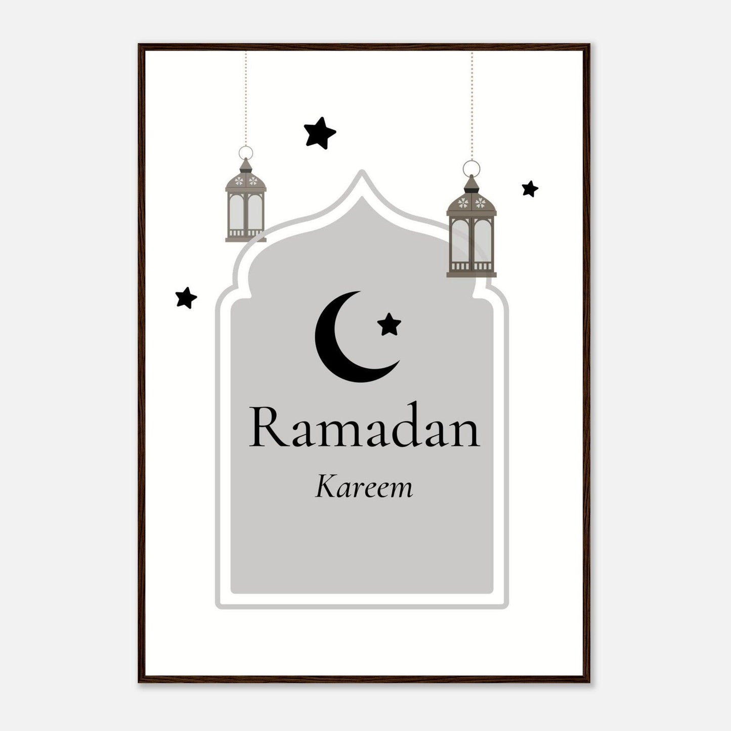 Ramadan Islamic Poster in White