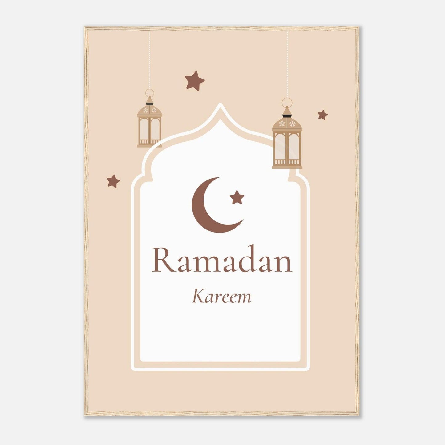 Ramadan Islamic Poster in Beige